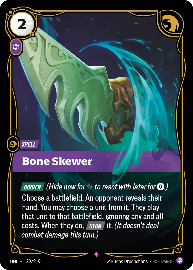 Bone Skewer 卡圖