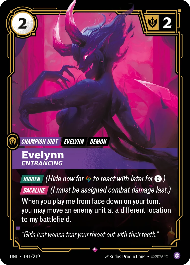 Evelynn, Entrancing 卡圖