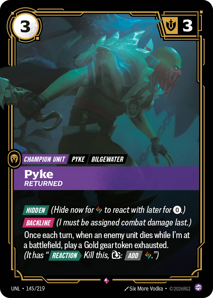 Pyke, Returned 卡圖