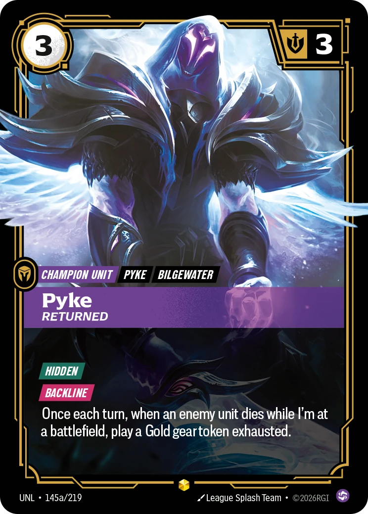 Pyke, Returned 卡圖