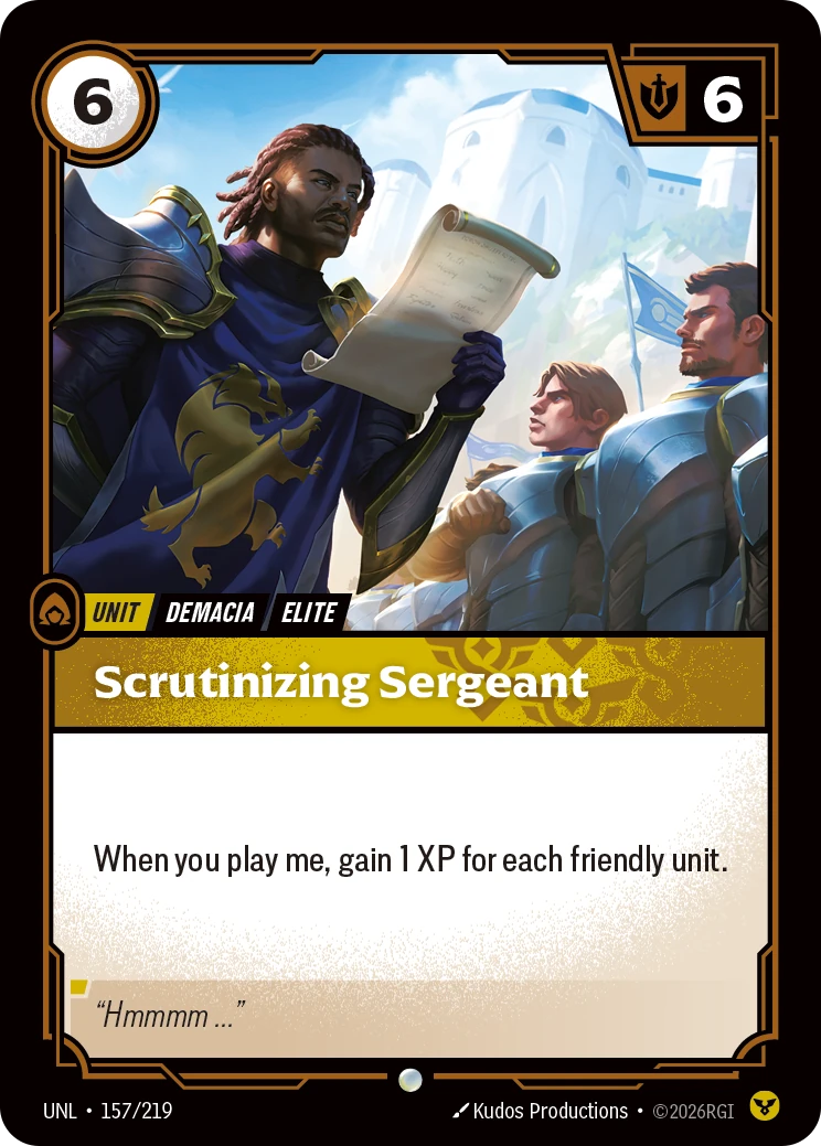 Scrutinizing Sergeant 卡圖
