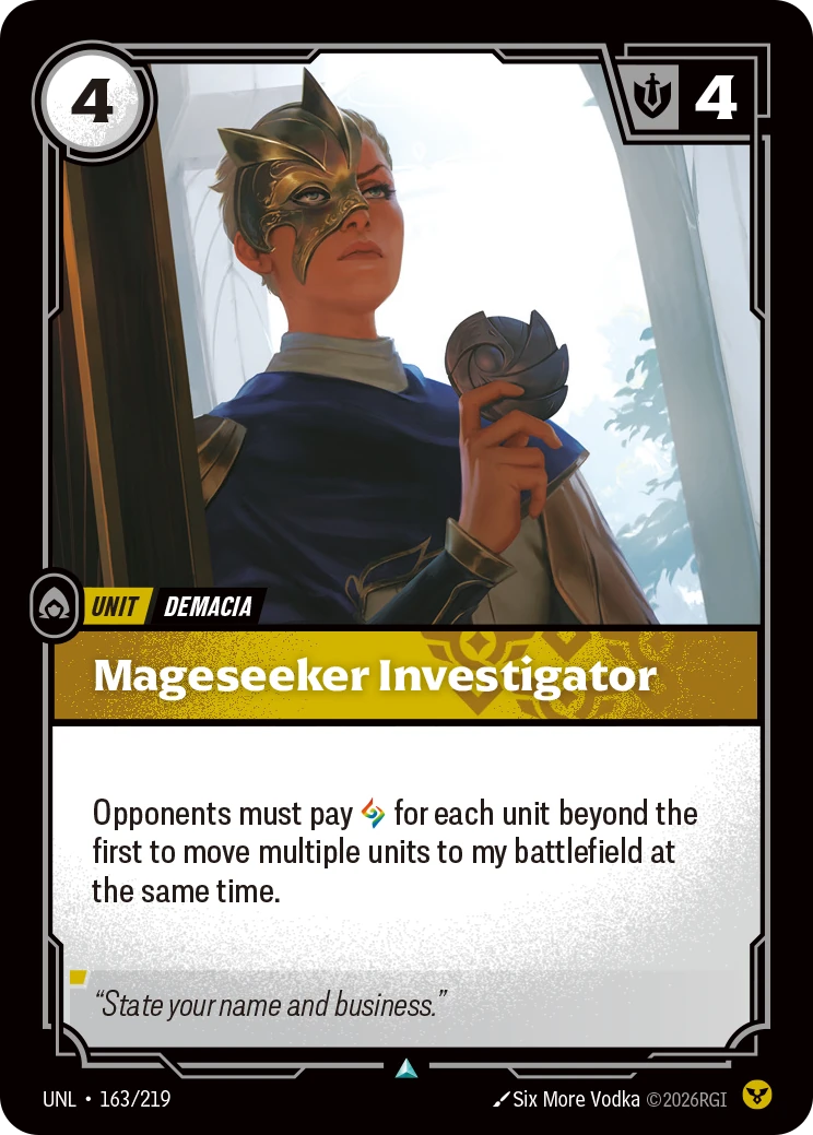 Mageseeker Investigator 卡圖