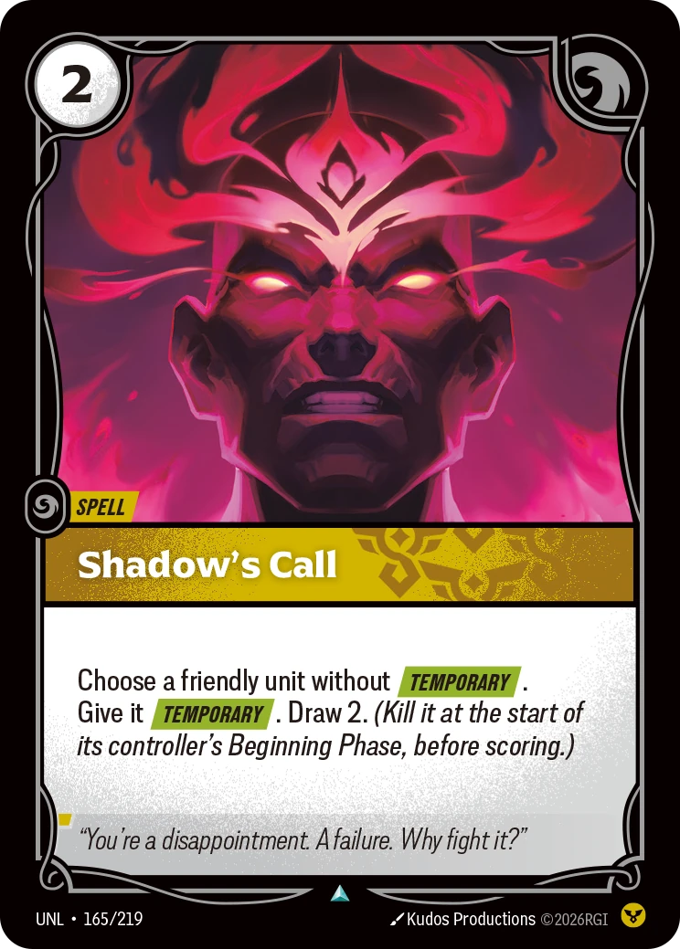 Shadow's Call 卡圖