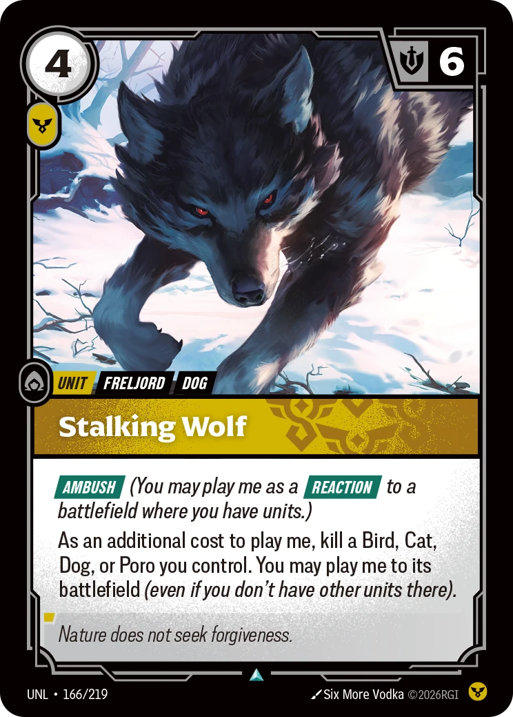 Stalking Wolf 卡圖