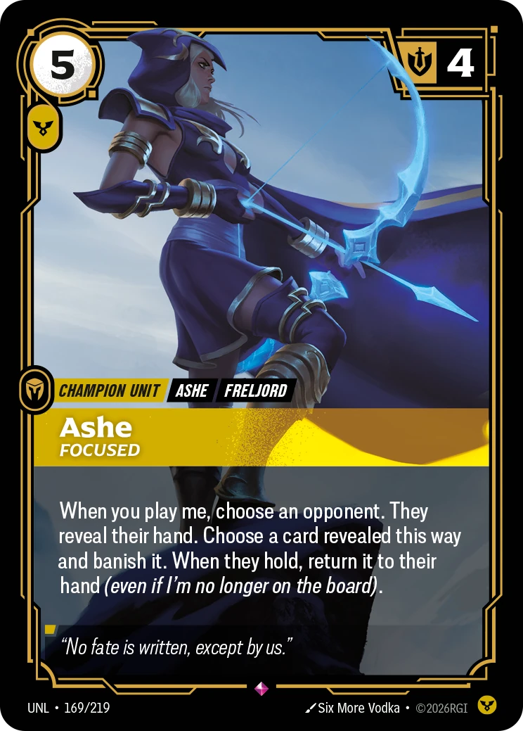 Ashe, Focused 卡圖
