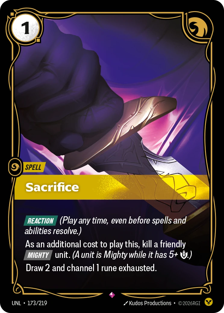 Sacrifice 卡圖