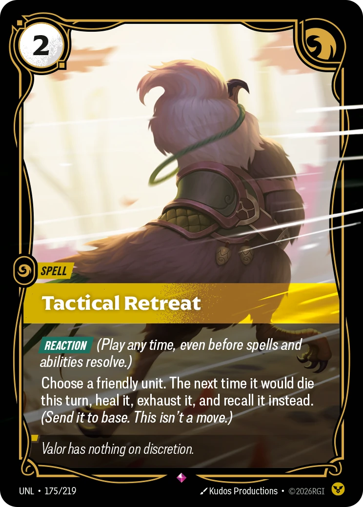 Tactical Retreat 卡圖