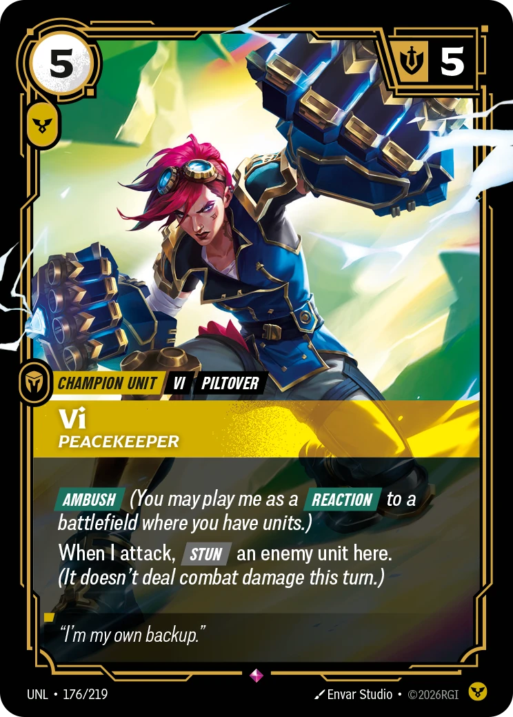 Vi, Peacekeeper 卡圖