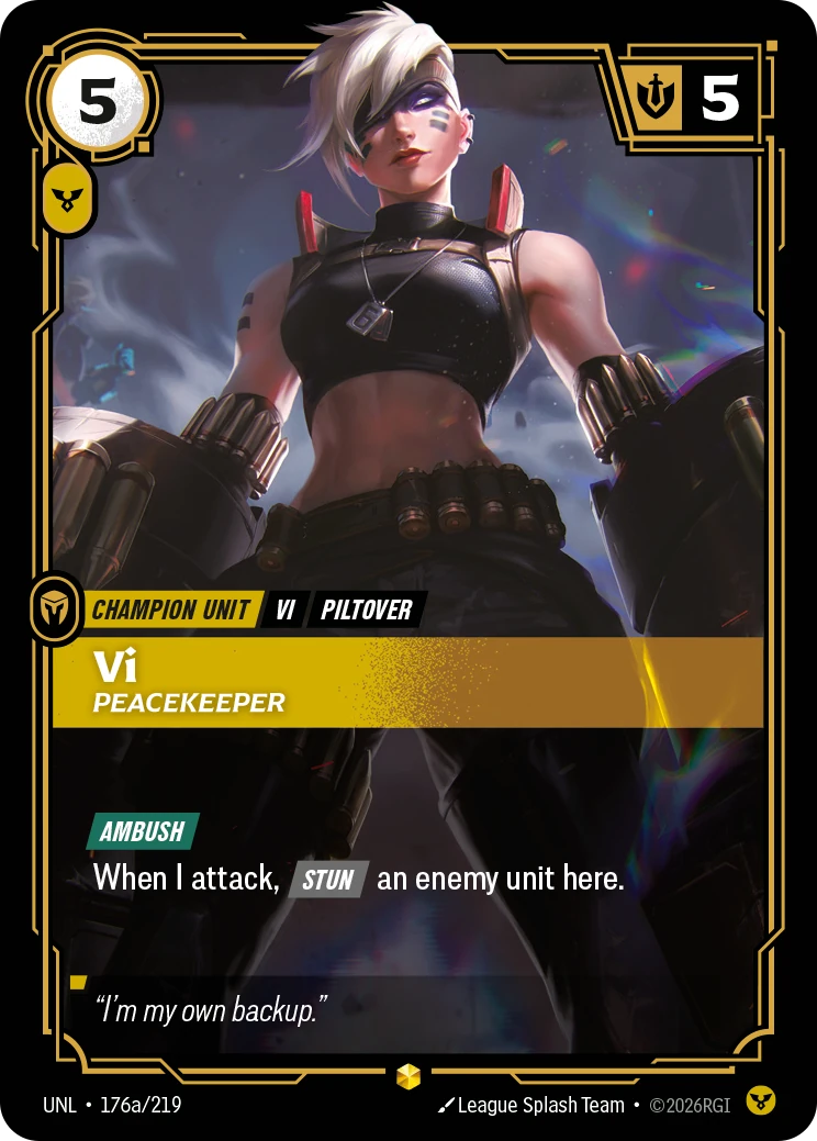 Vi, Peacekeeper 卡圖