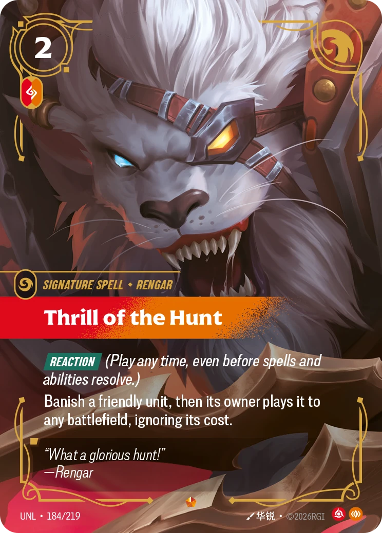 Thrill of the Hunt 卡圖