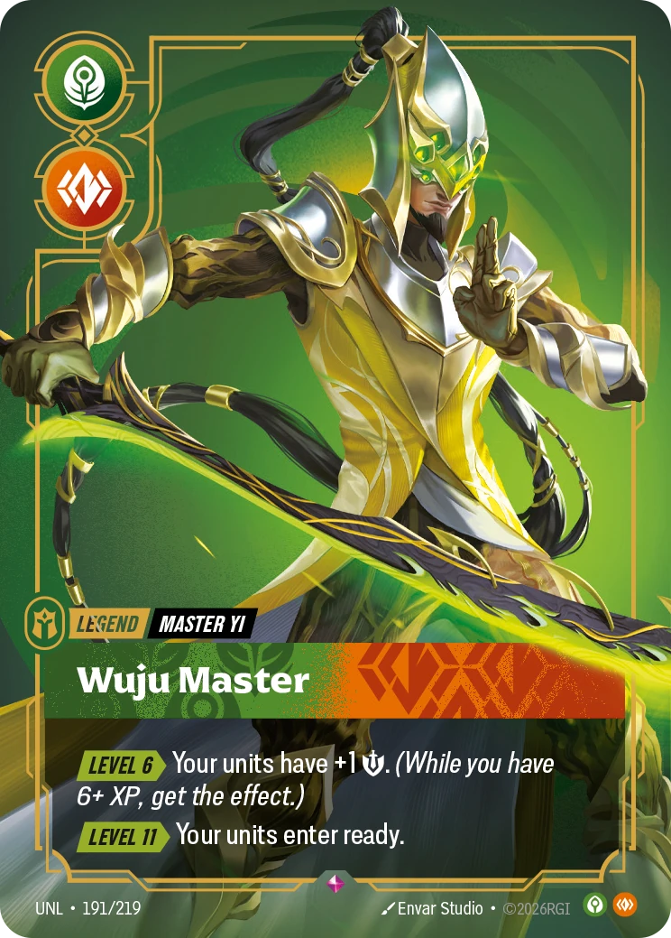 Wuju Master 卡圖