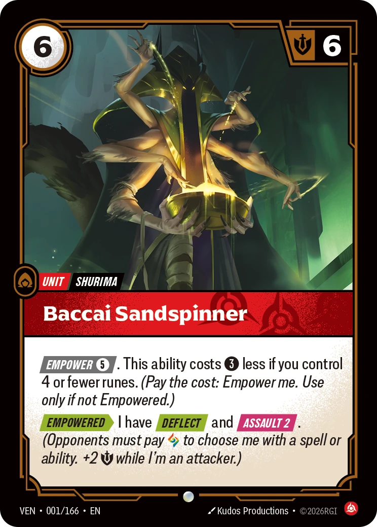 Baccai Sandspinner 卡圖