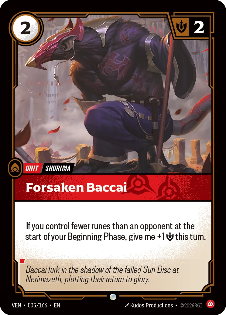 Forsaken Baccai 卡圖
