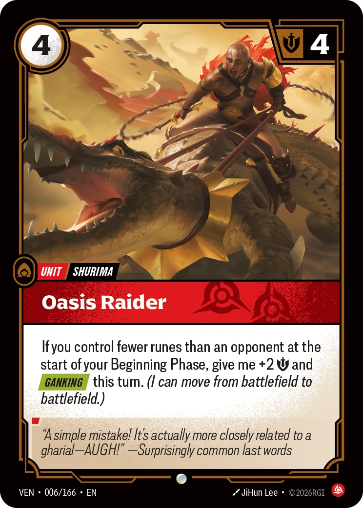 Oasis Raider 卡圖