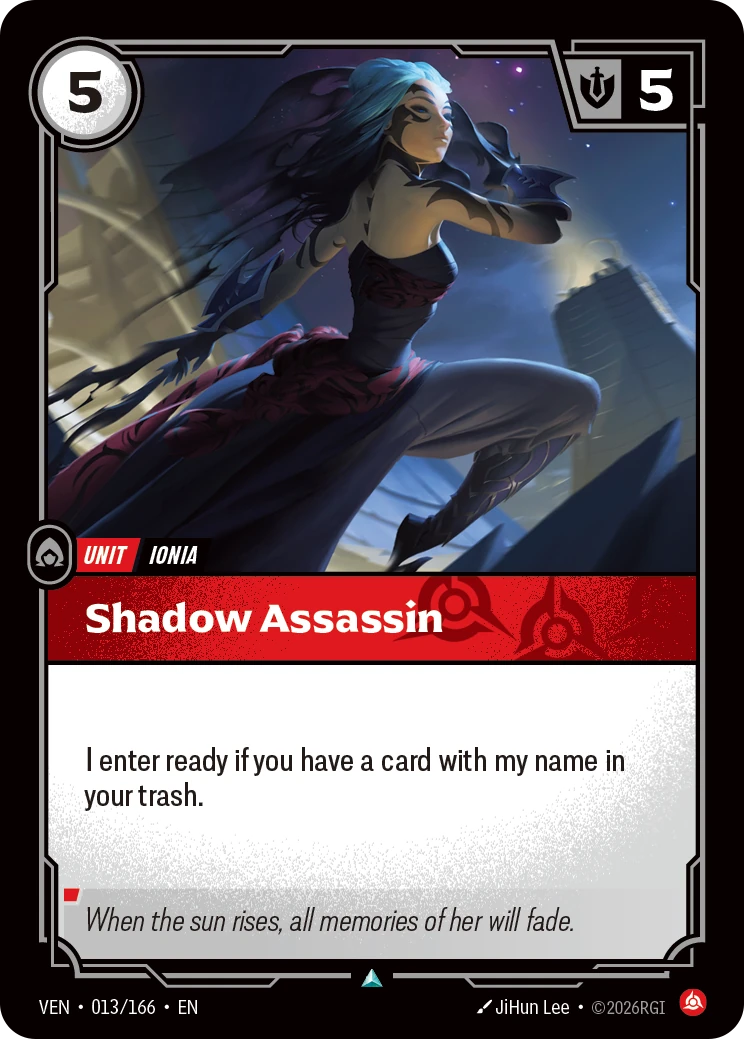 Shadow Assassin 卡圖