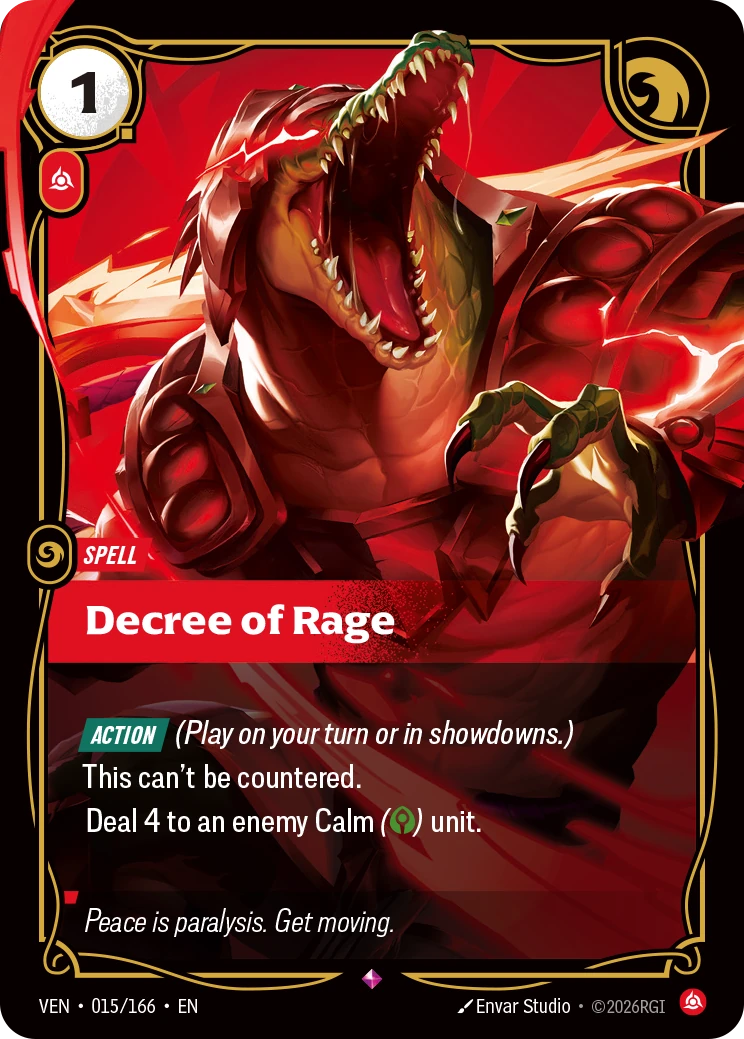 Decree of Rage 卡圖
