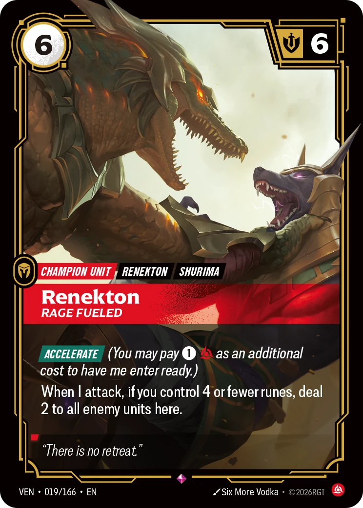 Renekton, Rage Fueled 卡圖