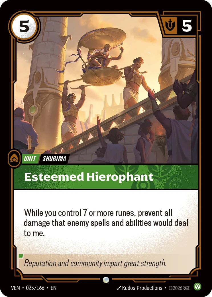 Esteemed Hierophant 卡圖
