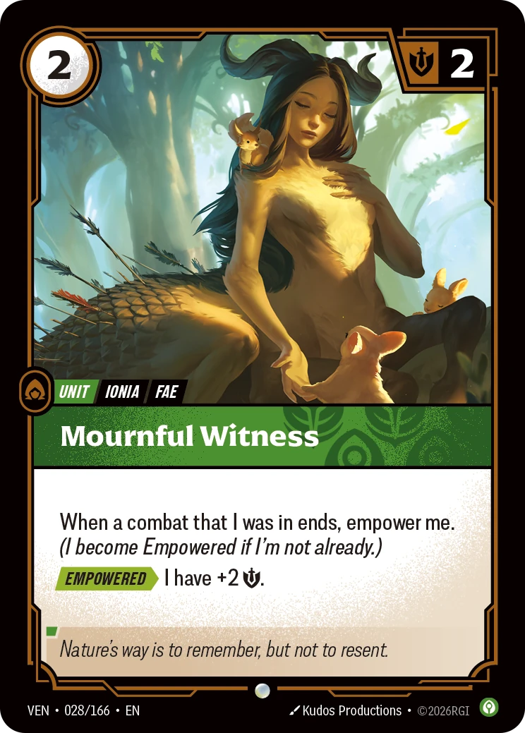 Mournful Witness 卡圖