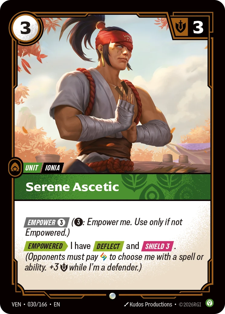 Serene Ascetic 卡圖