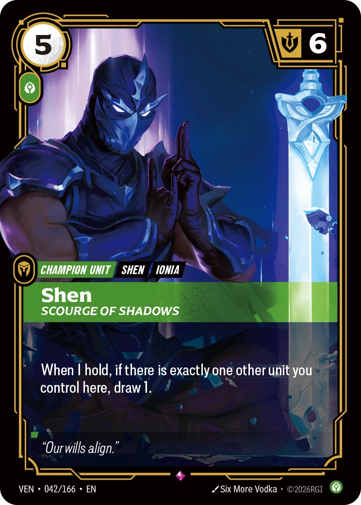 Shen, Scourge of Shadows 卡圖