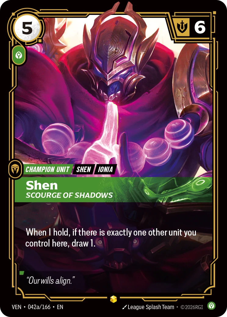 Shen, Scourge of Shadows 卡圖