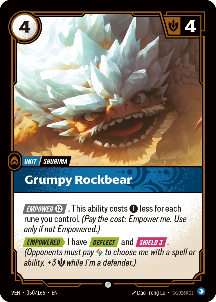 Grumpy Rockbear 卡圖