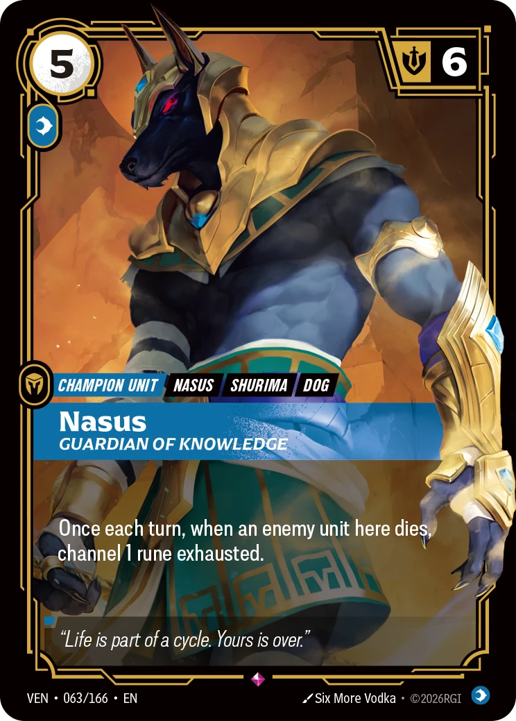 Nasus, Guardian of Knowledge 卡圖