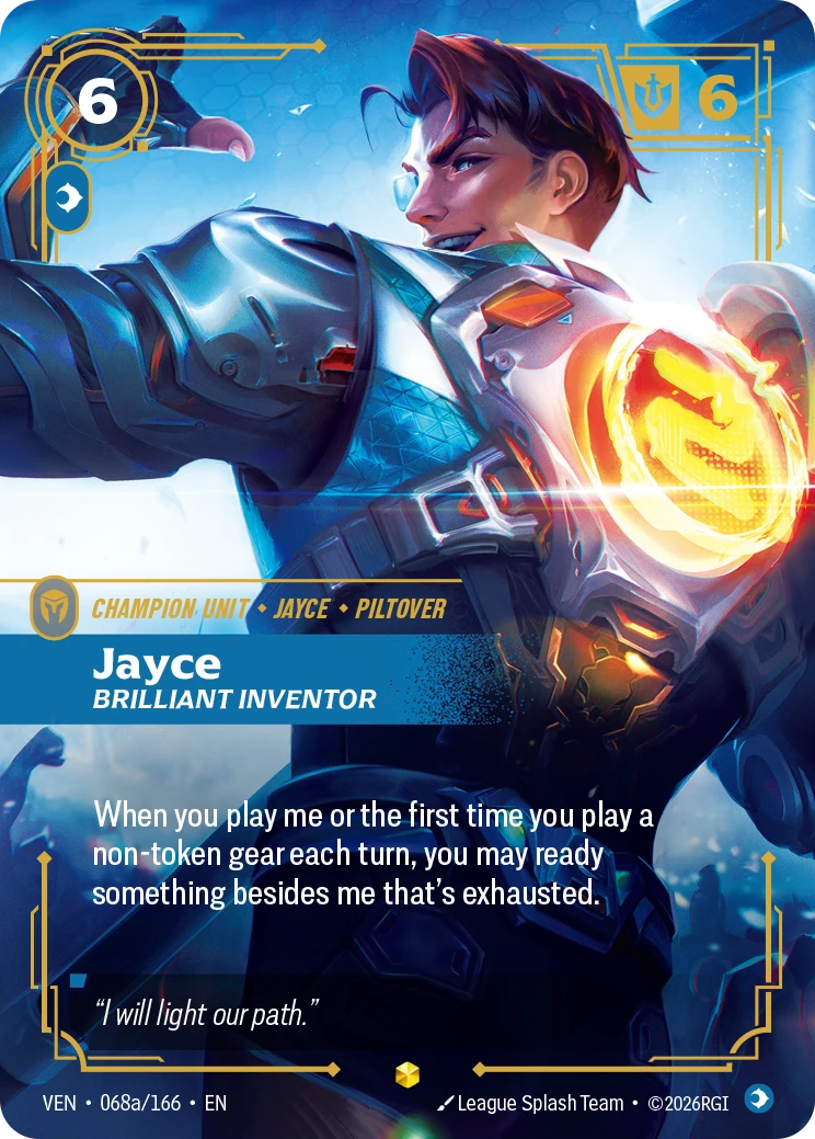 Jayce, Brilliant Inventor 卡圖