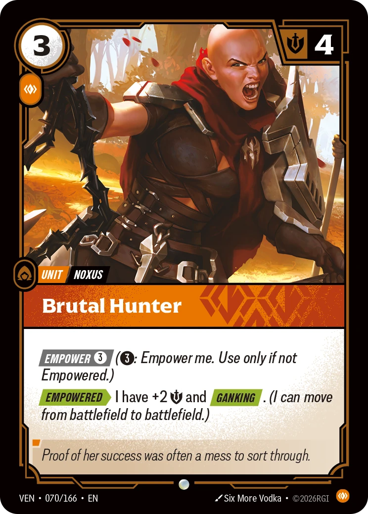 Brutal Hunter 卡圖