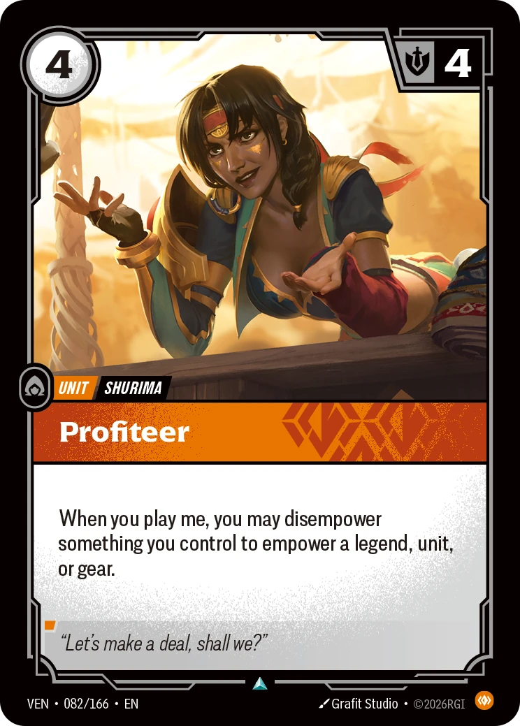 Profiteer 卡圖