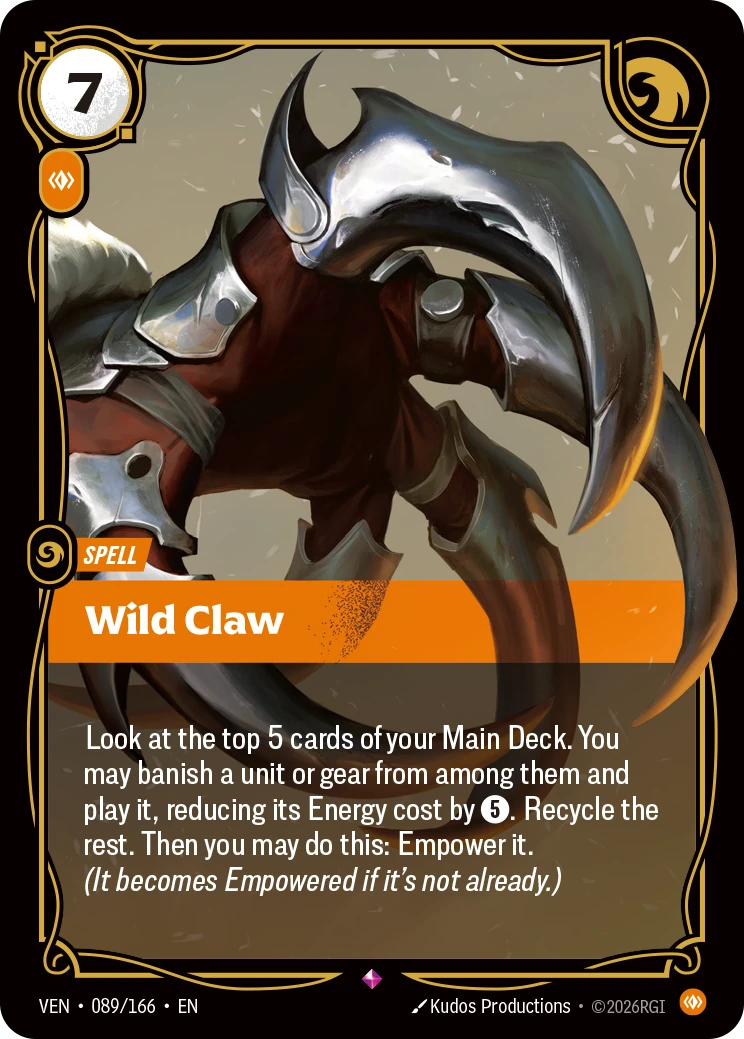 Wild Claw 卡圖