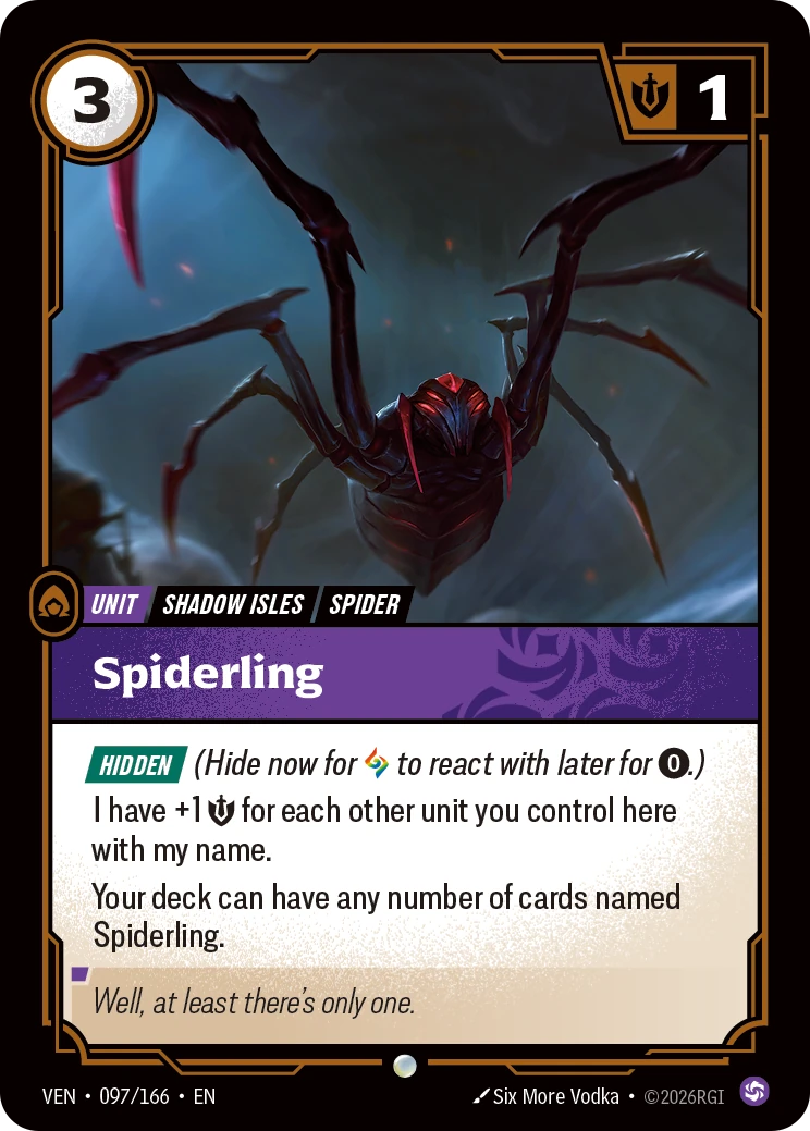 Spiderling 卡圖
