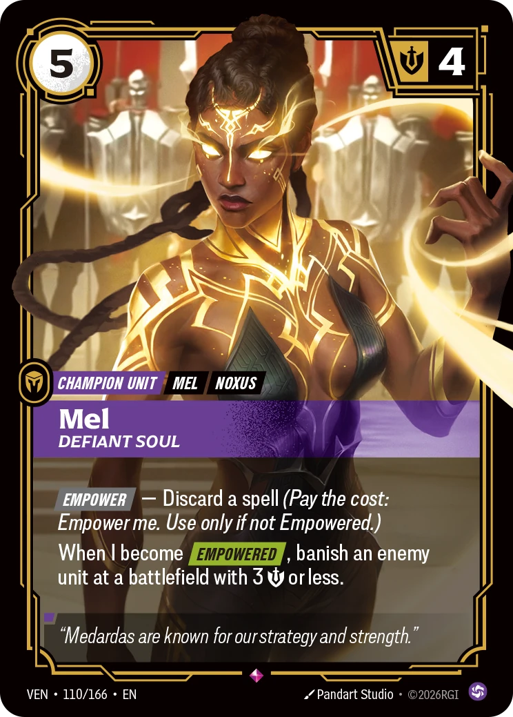 Mel, Defiant Soul 卡圖