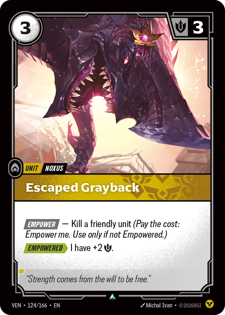 Escaped Grayback 卡圖