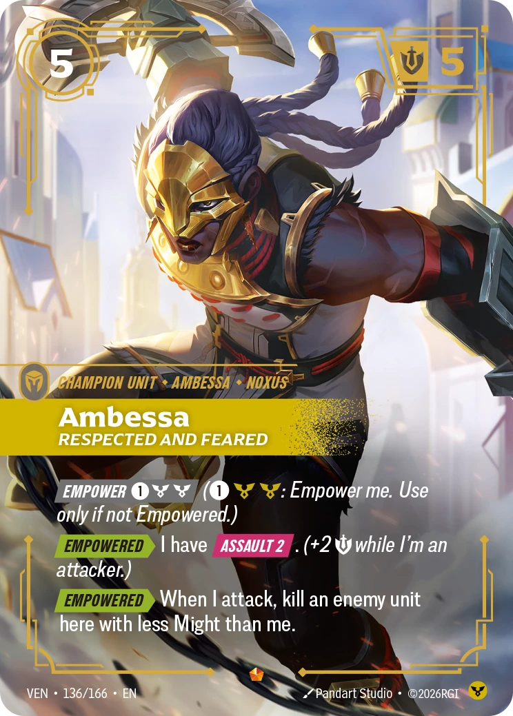 Ambessa, Respected and Feared 卡圖