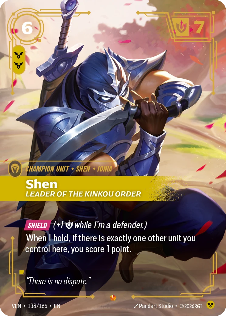Shen, Leader of the Kinkou Order 卡圖