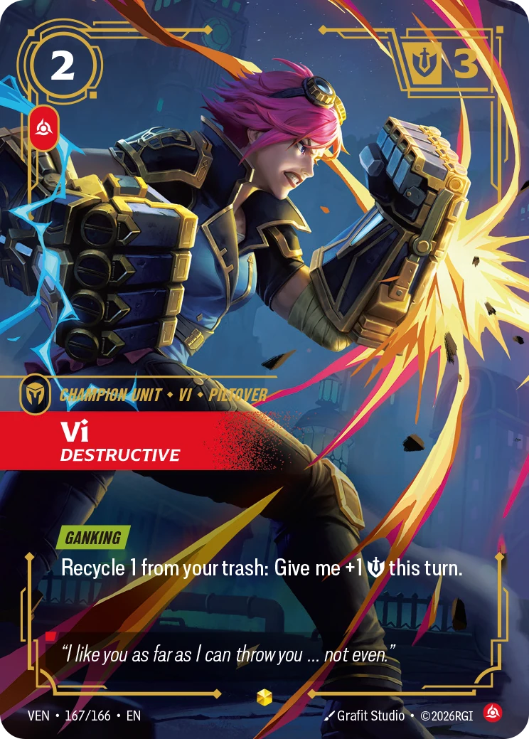 Vi, Destructive 卡圖