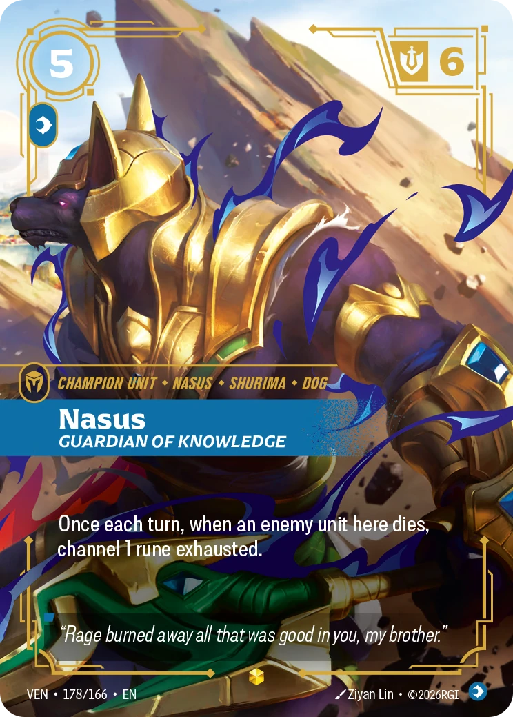 Nasus, Guardian of Knowledge 卡圖