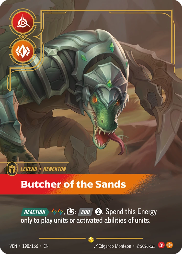 Butcher of the Sands 卡圖