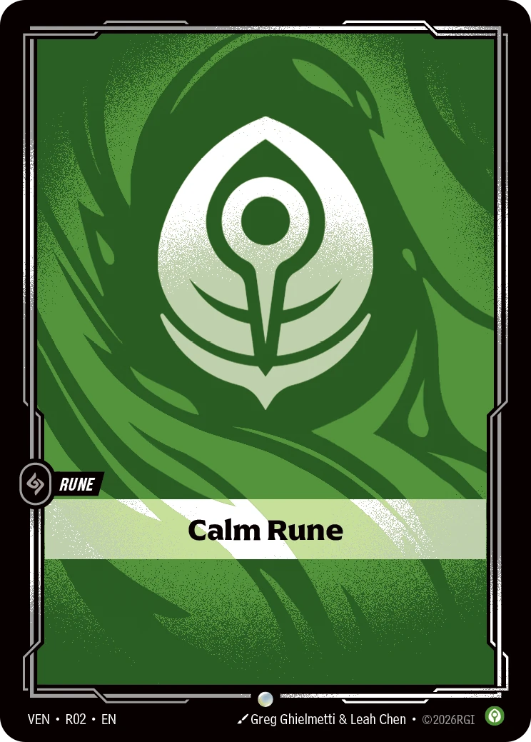 Calm Rune 卡圖